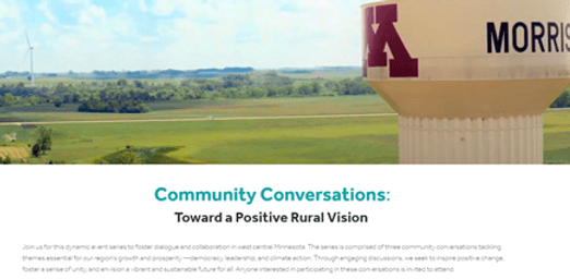 Morris Community Conversations; Towards A Positive Rural&nbsp;Vision